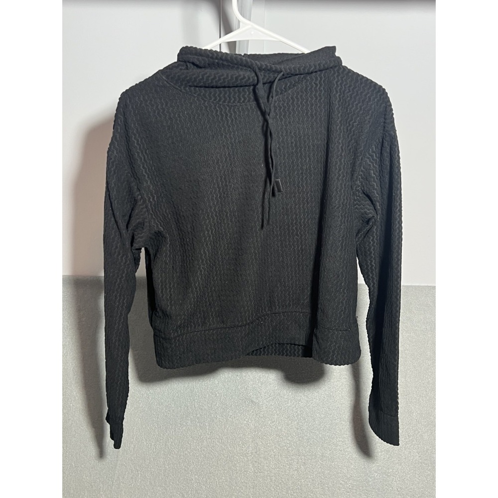 HOTTOTTIES Wander Black‎ Textured Pullover Cowl Neck Top Women's Size M
